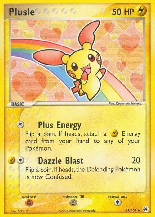 Plusle Card Front