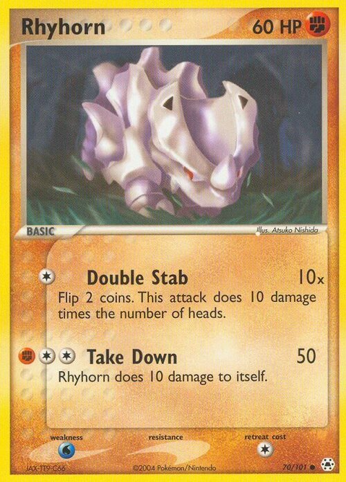 Rhyhorn Card Front