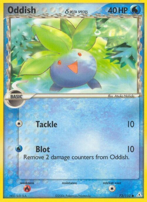 Oddish δ Card Front