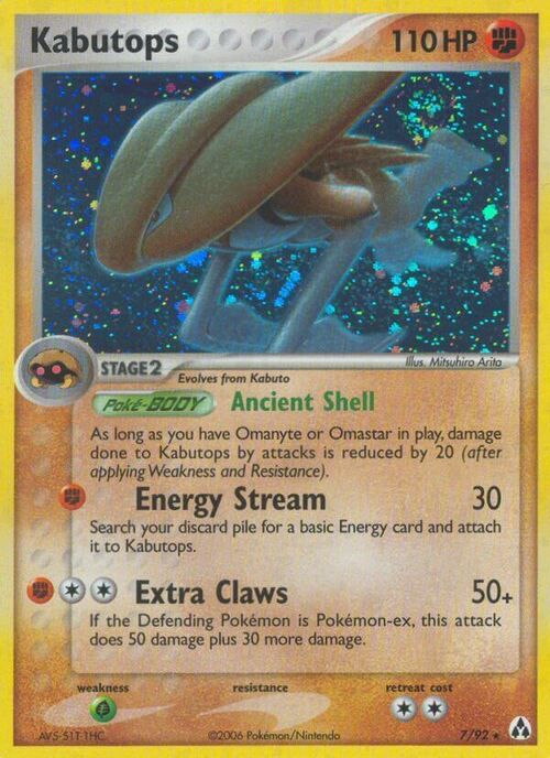 Kabutops Card Front