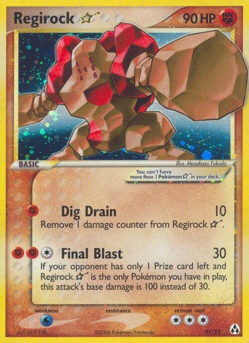 Regirock ☆ Card Front