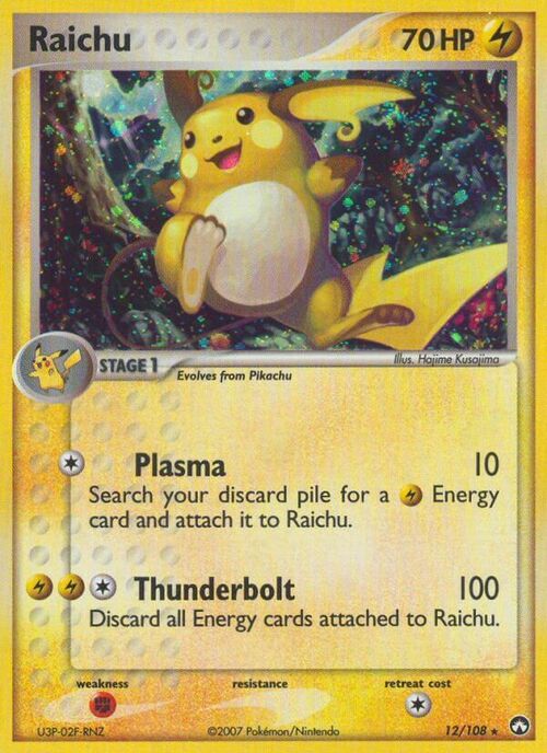 Raichu Card Front