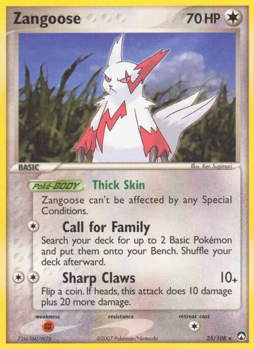 Zangoose Card Front