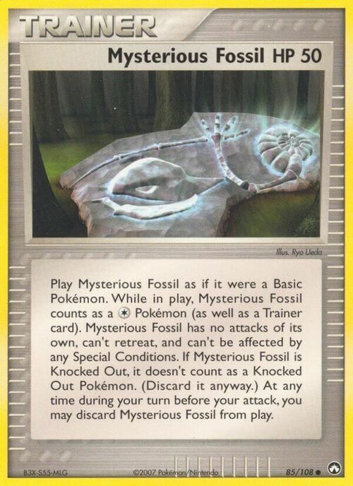 Mysterious Fossil Card Front