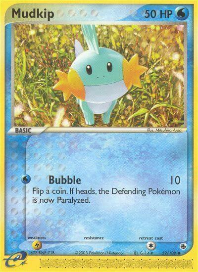 Mudkip Card Front