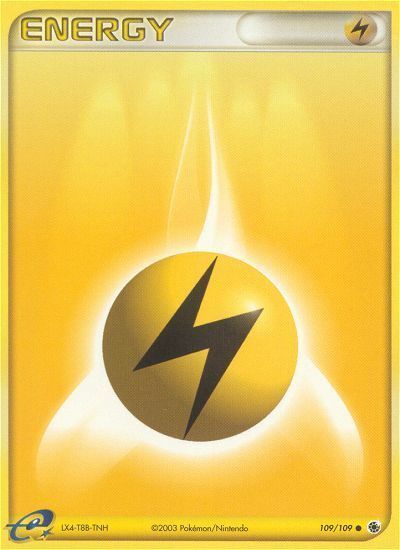 Lightning Energy Card Front