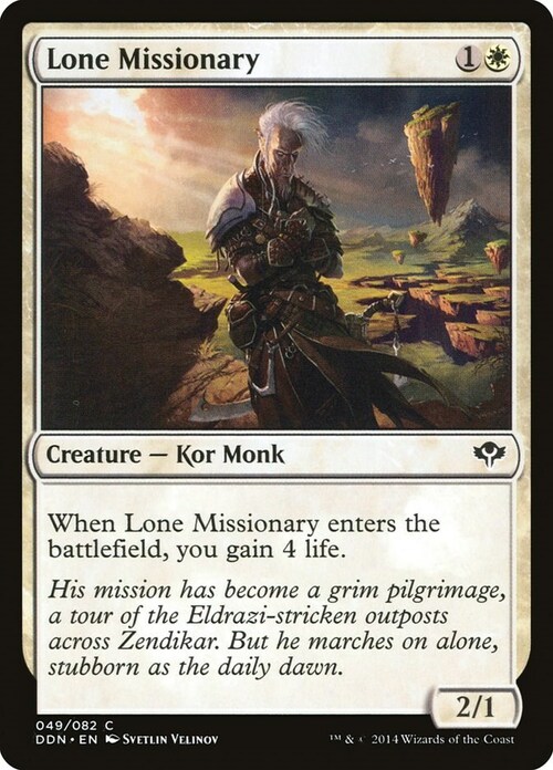 Lone Missionary Card Front