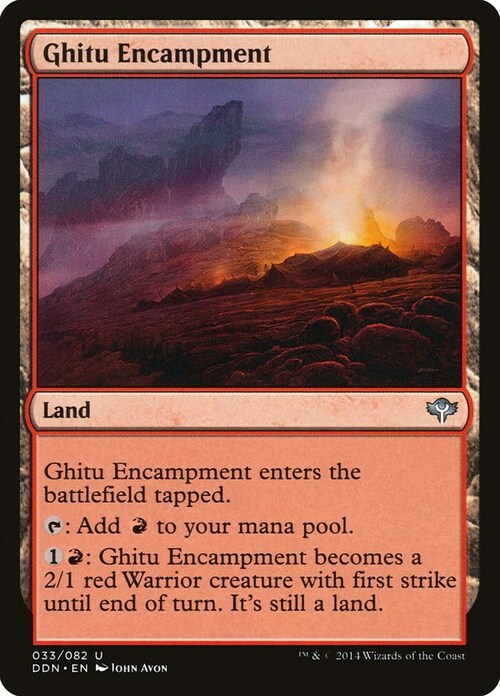 Ghitu Encampment Card Front