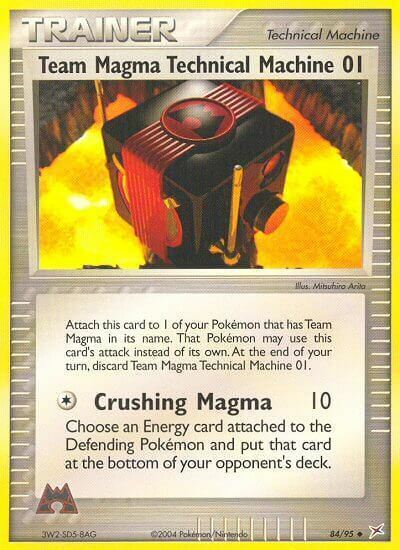 Team Magma Technical Machine 01 Card Front