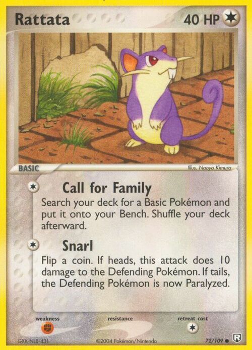 Rattata Card Front