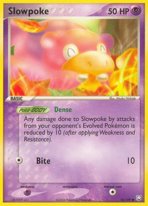 Slowpoke Card Front