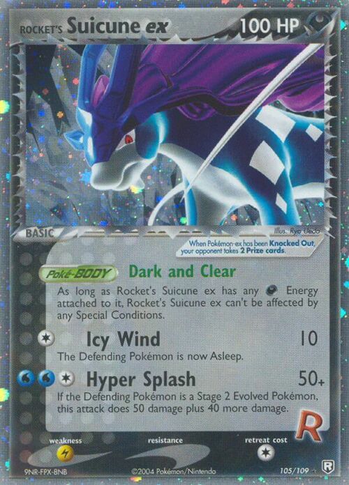 Rocket's Suicune ex Card Front