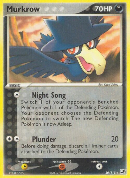 Murkrow Card Front