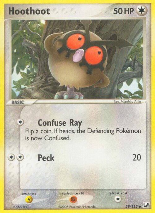 Hoothoot Card Front