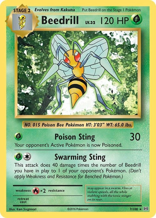 Beedrill Card Front