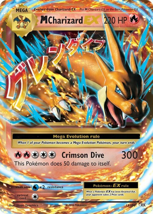 M Charizard EX Card Front