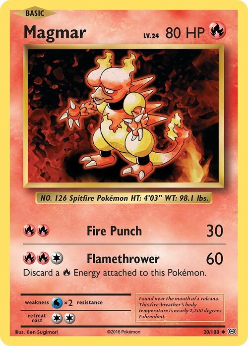 Magmar Card Front