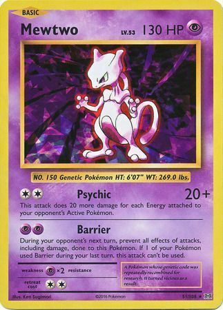 Mewtwo Card Front