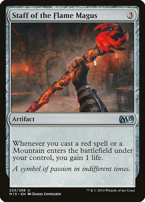 Staff of the Flame Magus Card Front