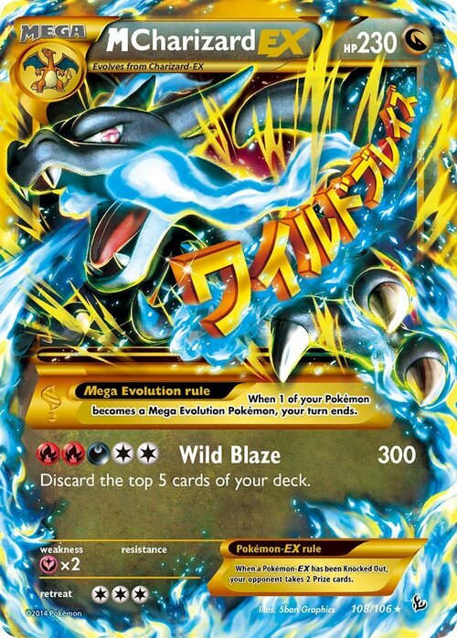 M Charizard EX Card Front