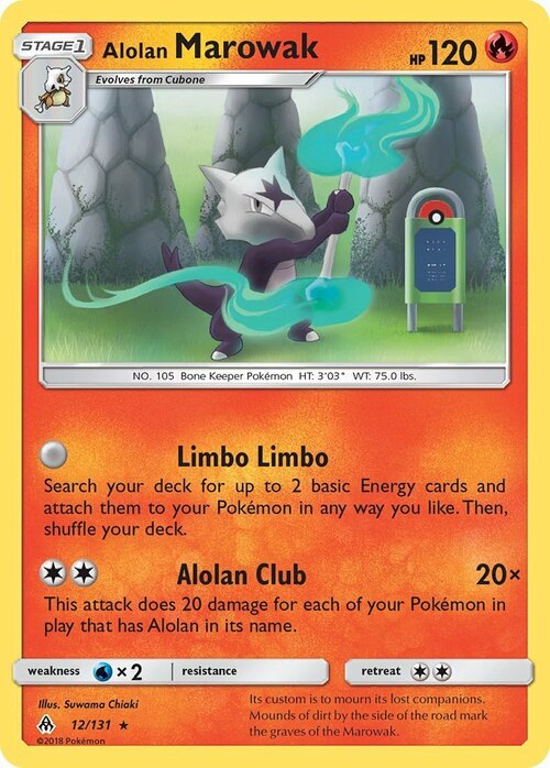 Alolan Marowak Card Front