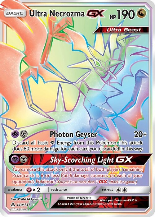 Ultra Necrozma GX Card Front