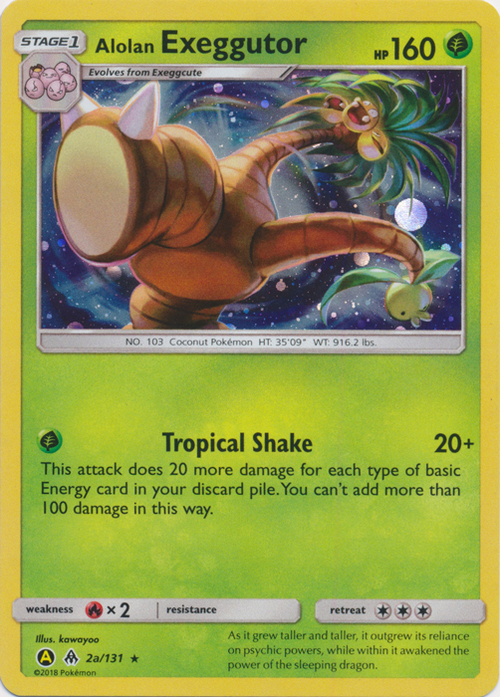 Exeggutor di Alola Card Front