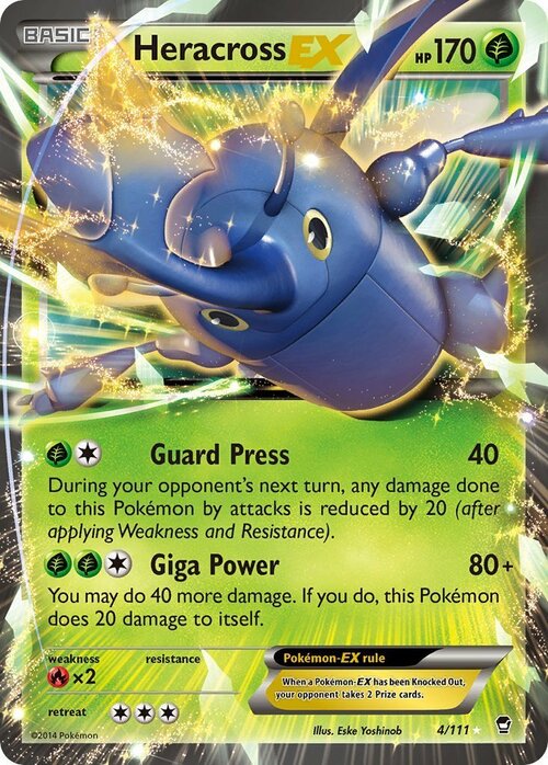 Heracross EX Card Front