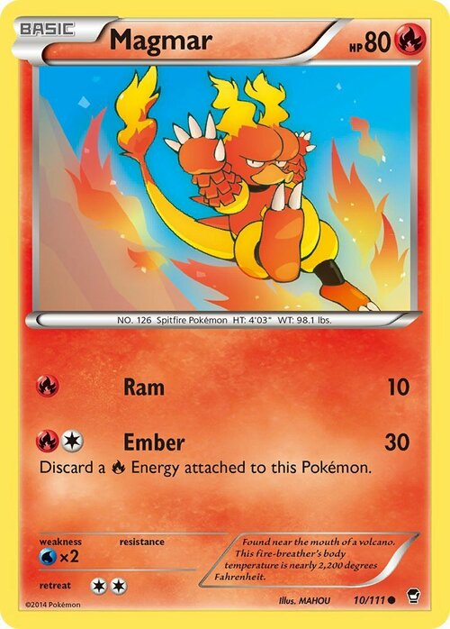 Magmar Card Front