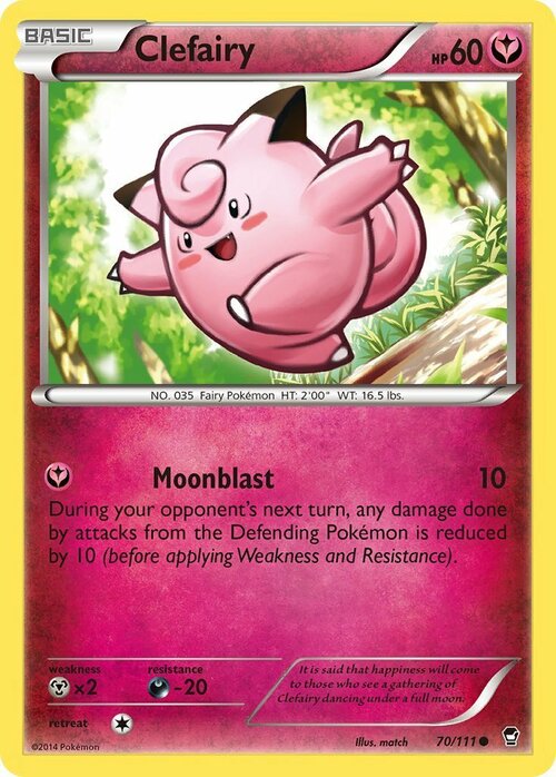 Clefairy Card Front