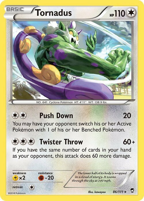 Tornadus Card Front