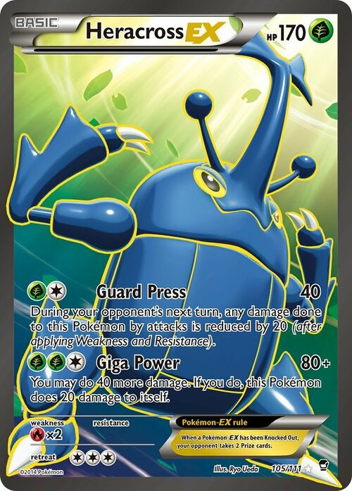 Heracross EX Card Front