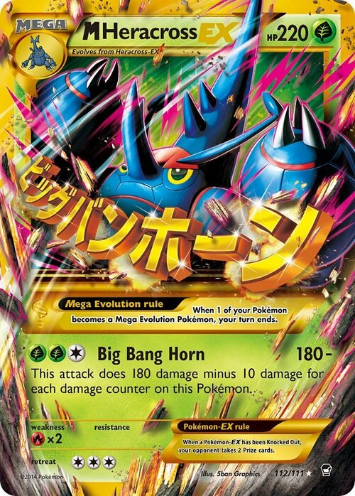 M Heracross EX Card Front