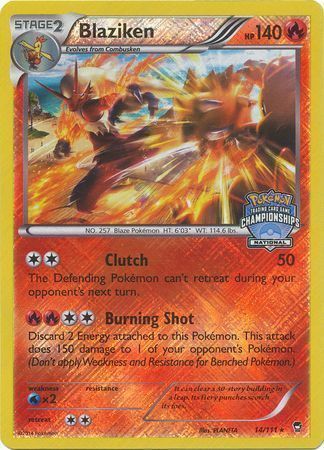 Blaziken Card Front