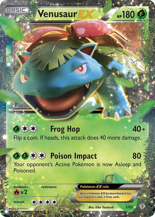 Venusaur EX Card Front