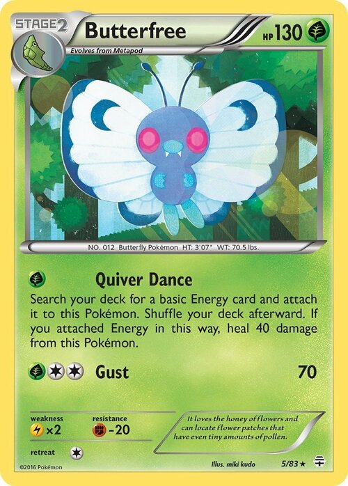 Butterfree Card Front