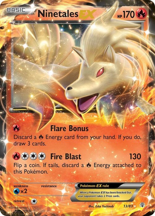 Ninetales EX Card Front