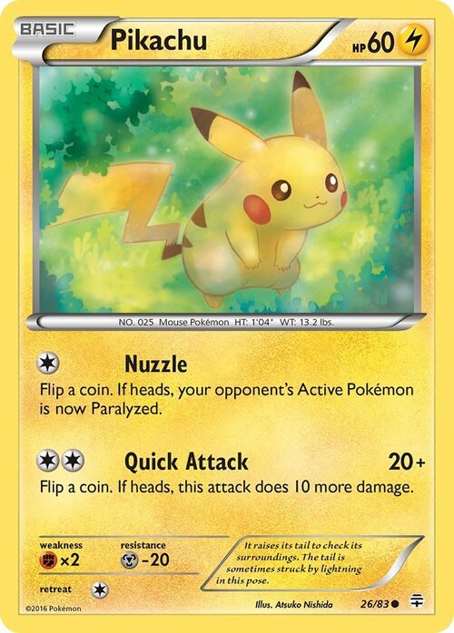 Pikachu Card Front