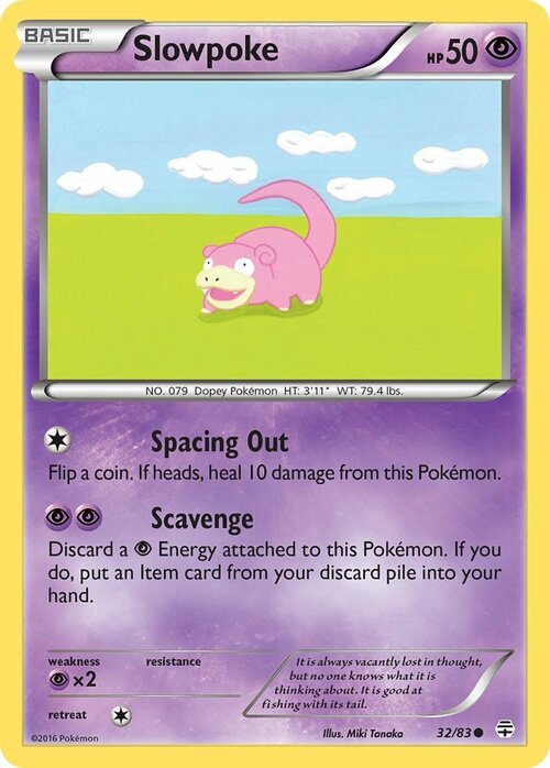 Slowpoke Card Front