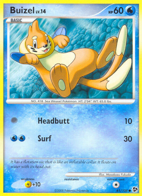 Buizel Card Front