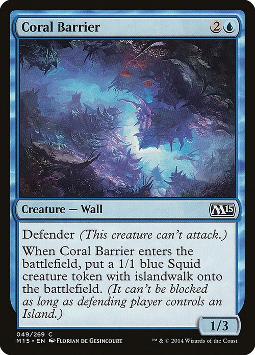 Coral Barrier Card Front