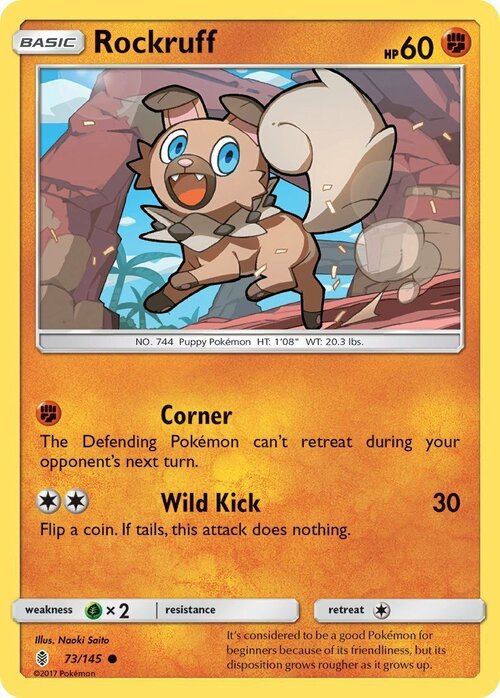 Rockruff Card Front