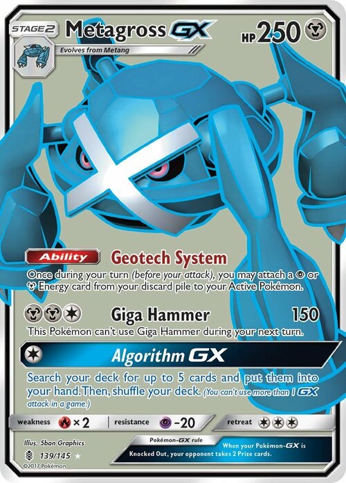 Metagross GX Card Front