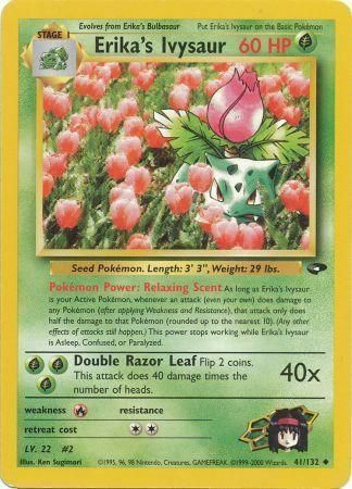 Erika's Ivysaur Card Front