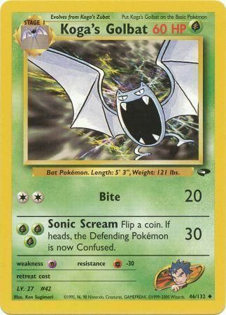 Koga's Golbat Card Front