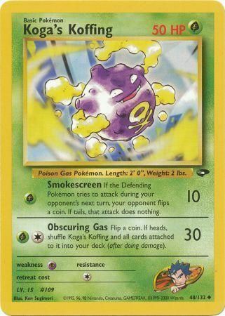 Koga's Koffing Card Front