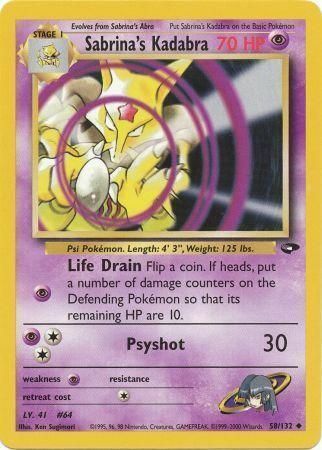 Sabrina's Kadabra Card Front