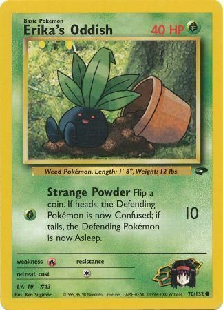 Erika's Oddish Card Front