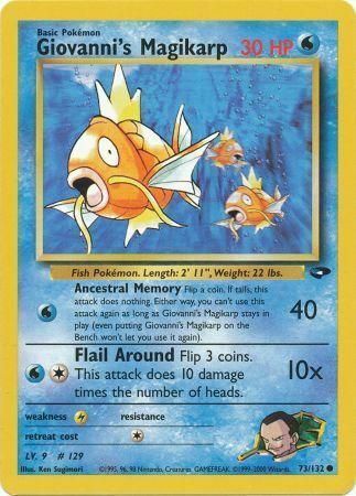 Giovanni's Magikarp Card Front