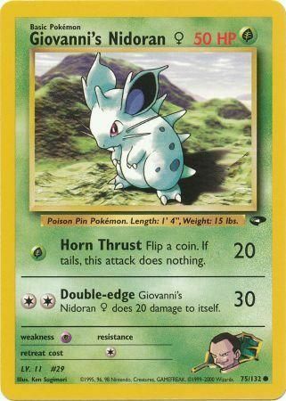 Giovanni's Nidoran F Card Front